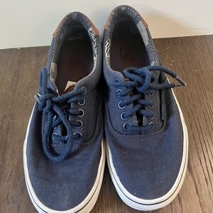 Vans Men's Dark Blue Canvas Sneakers